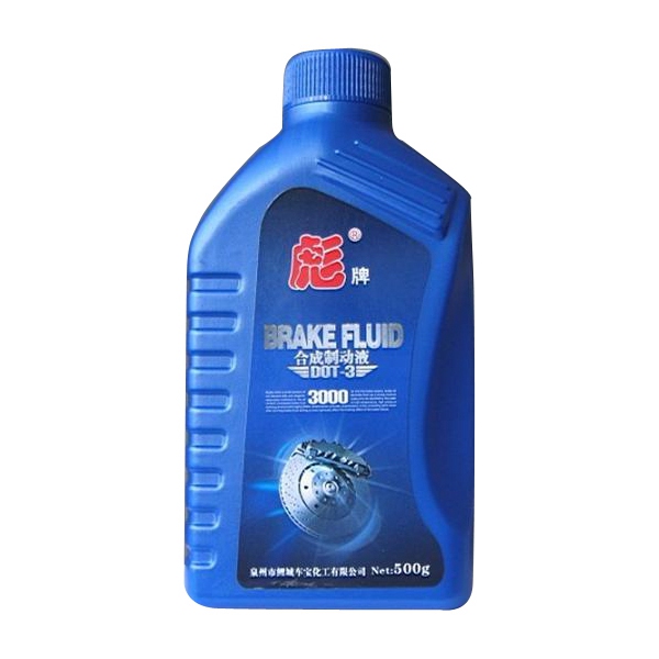 彪牌兰色扁瓶制动液DOT3-500g
